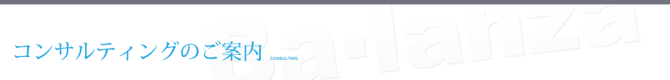 コンサルティングのご案内